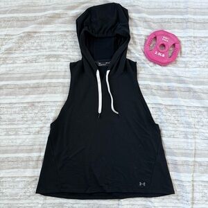 💪🏻 Under Armour Black Medium Hooded Muscle Tank